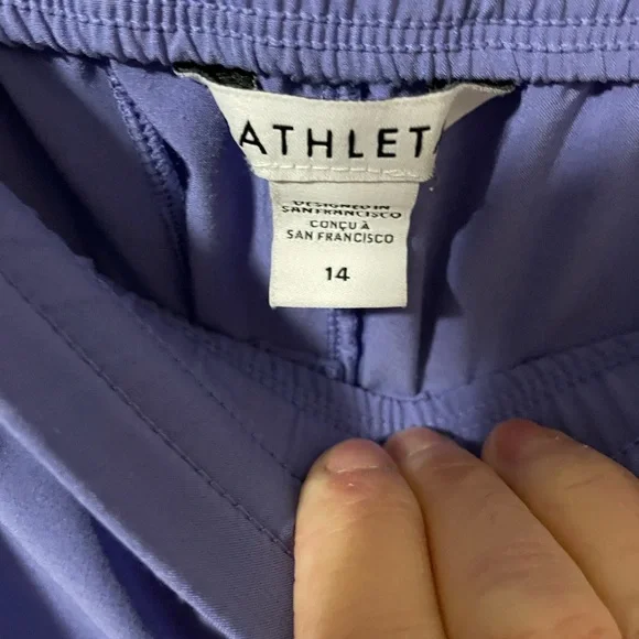 Athleta Arrival Pants in Dark Adonis Blue Size 14 - Picture 7 of 12